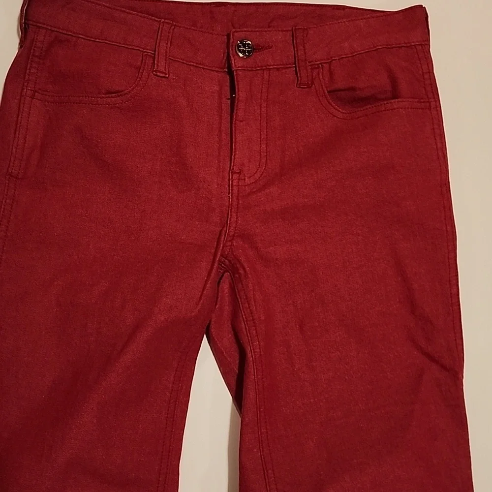 Tory Burch Red Denim Jeans 27